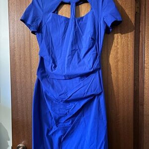 Women's Royal Blue Short Sleeve Dress